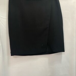 Lauren Ralph Lauren Black Asymmetrical Pencil Skirt